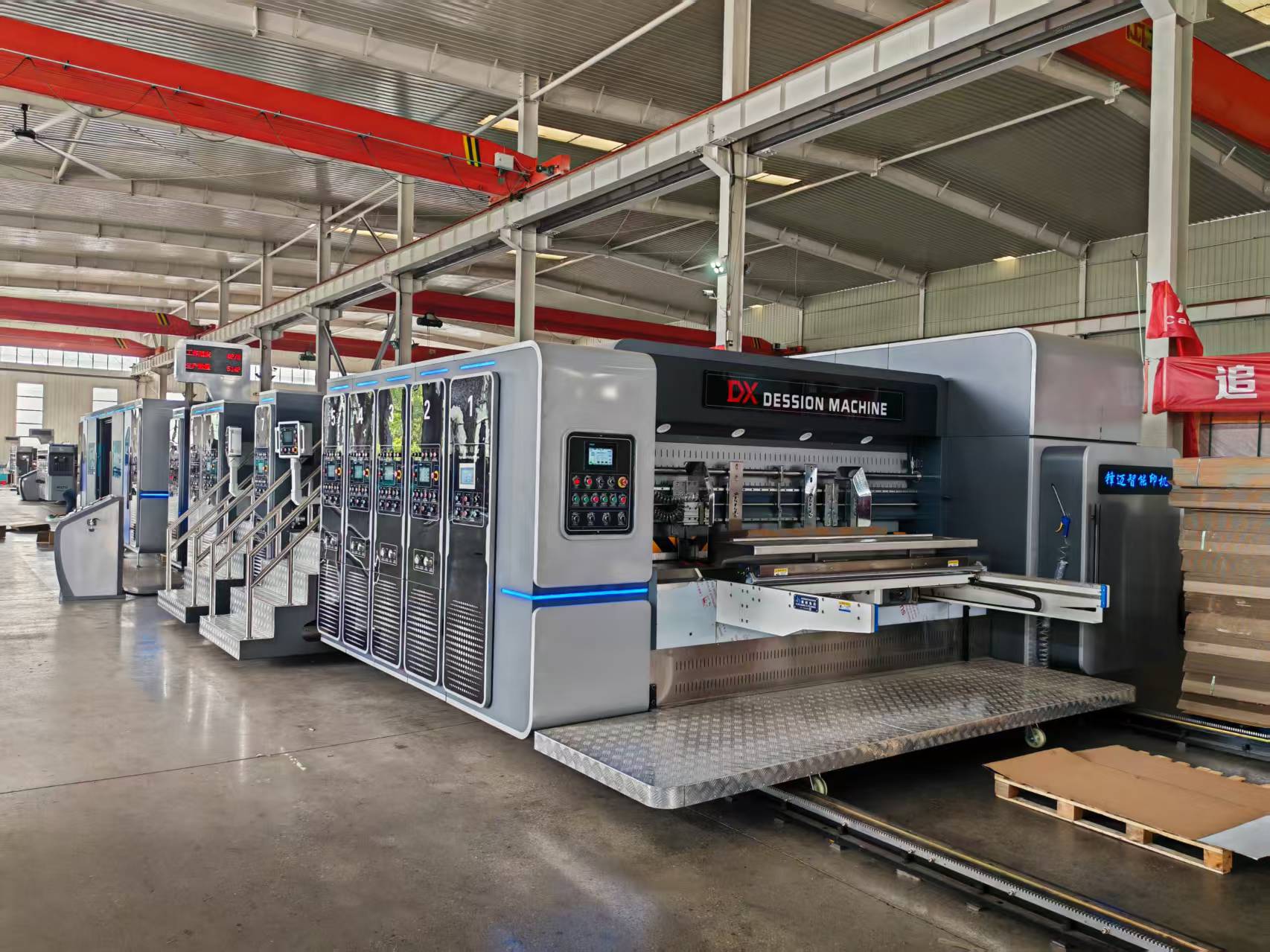 Automatic Carton 4 Colors Printing Slotting Machine With Folder Gluer Strapper Line - Image 6