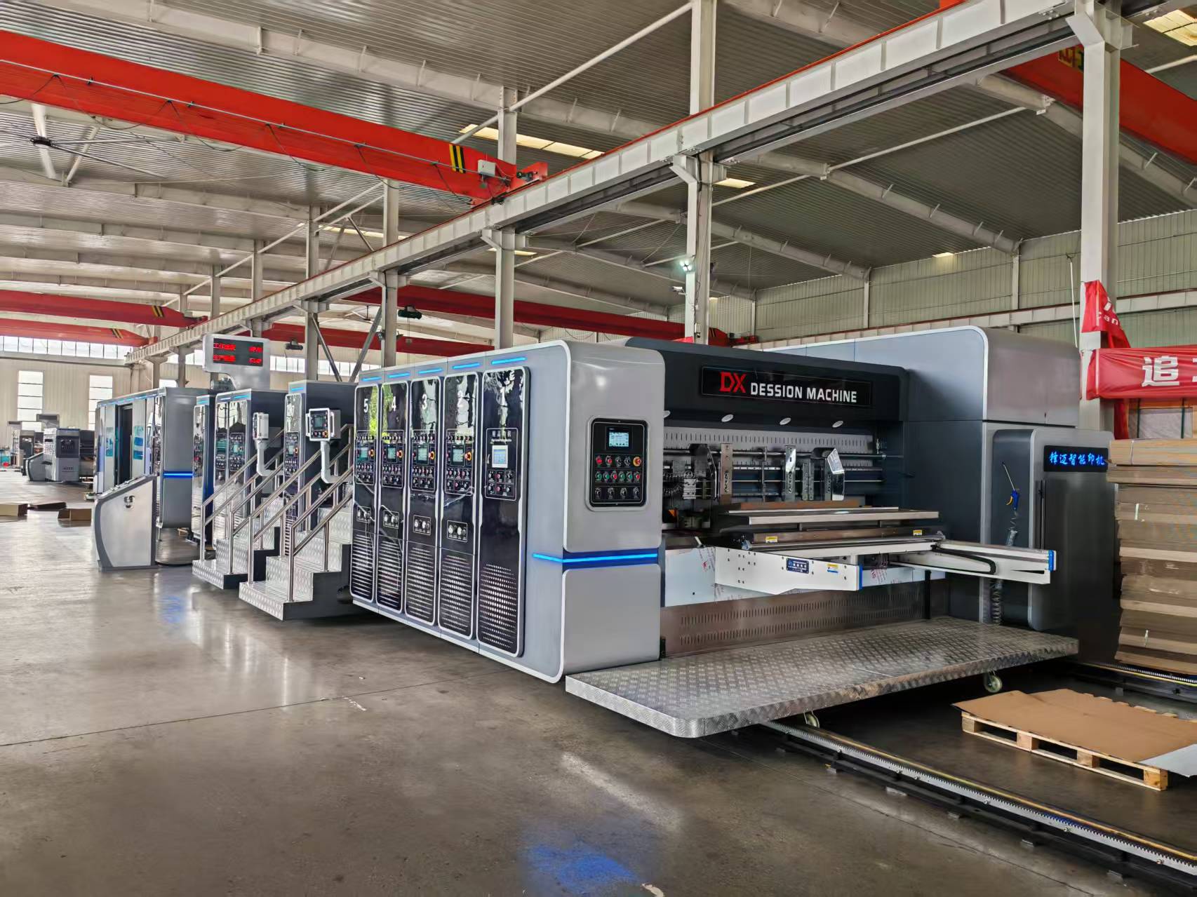 Corrugated Carton Automatic Inline Folder Gluer Flexo Printing Machine Price