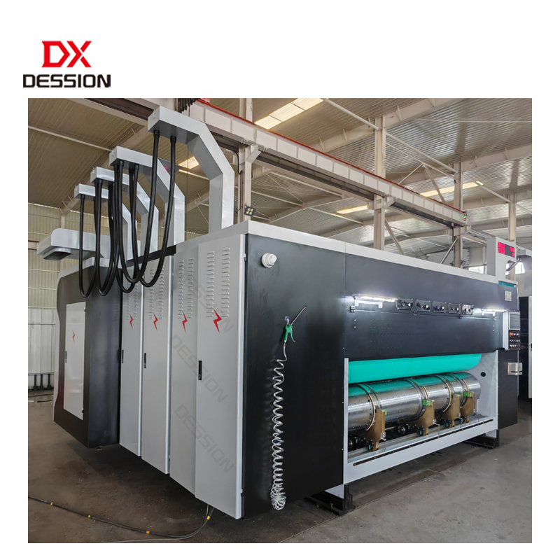 automatic carton cardboard 4 colors flexo printer slotter die cutter - Image 6